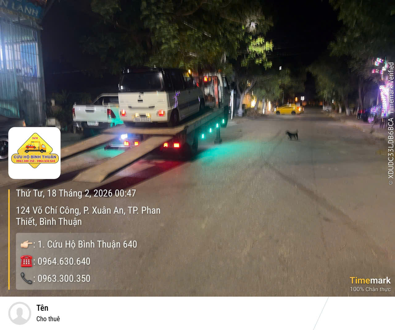 Cứu hộ cao tốc Vĩnh Hảo - Phan Thiết  có mặt sau 15p